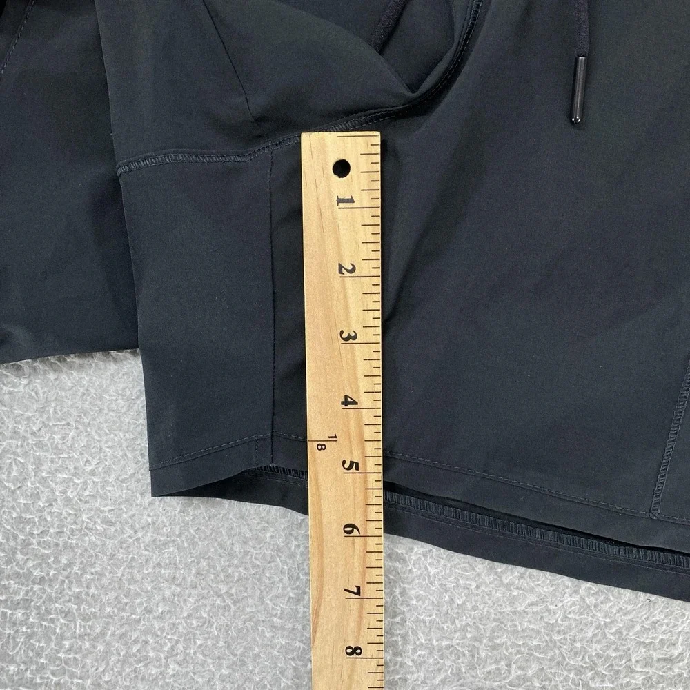 Lands End Swim Shorts Womens 16W Black Plus Lined Drawstring Quick Dry Beach